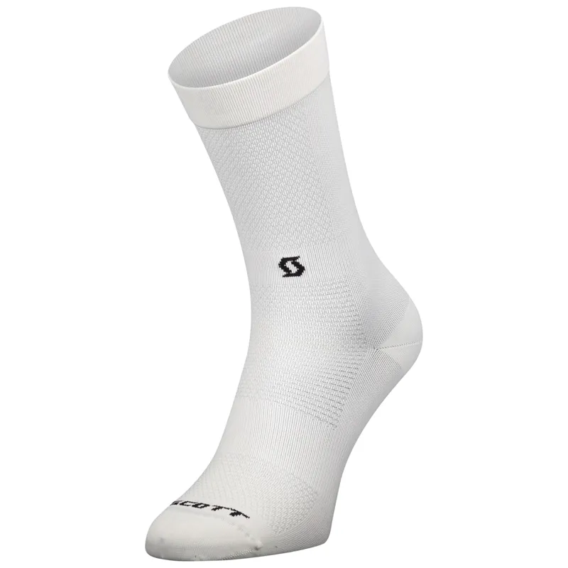 2022 Scott Performance No Shortcuts Crew Socks in White