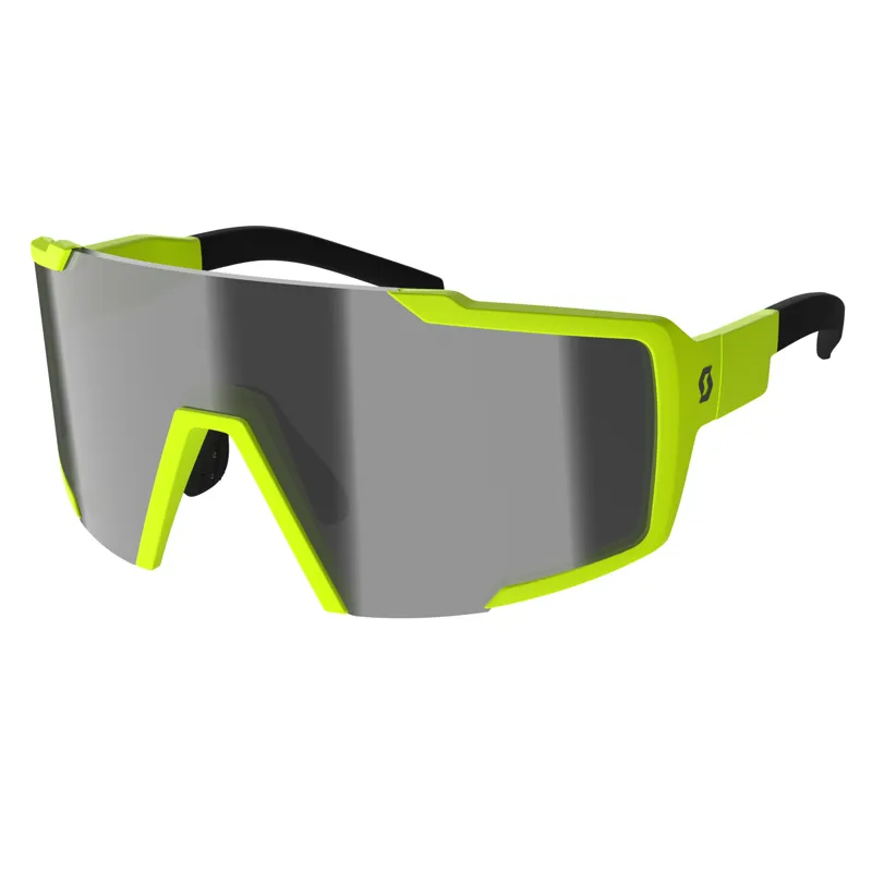 2022 Scott Shield Compact LS Sunglasses in Yellow Matt/Grey LS