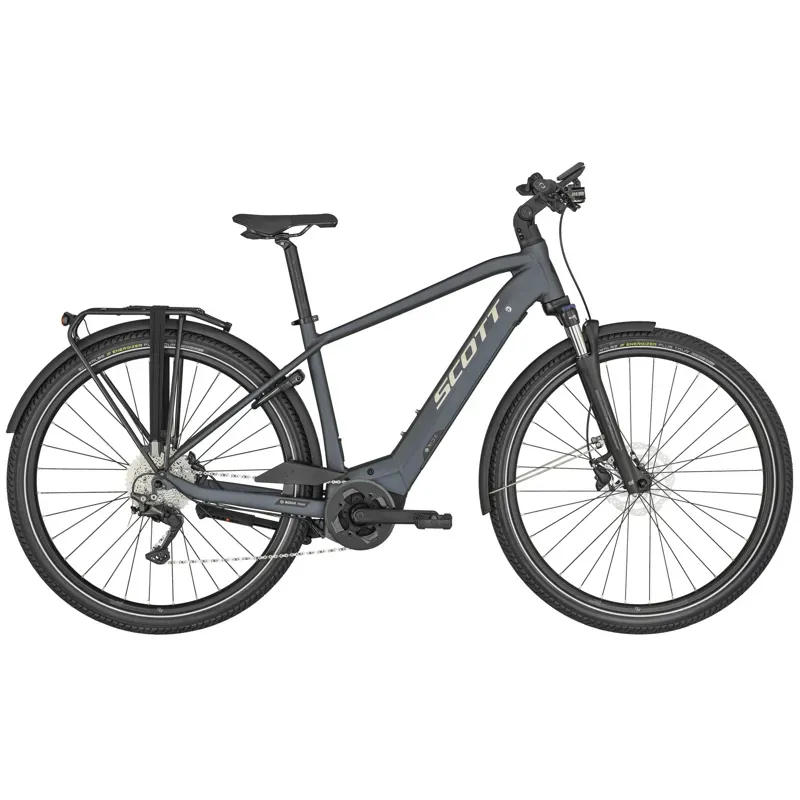 Scott Sub Tour eRIDE 10 Mens Electric Bike In Petrol Blue