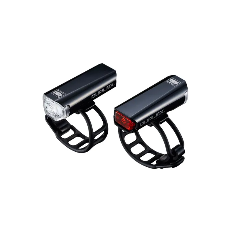 Cateye Duplex Front/Rear Helmet Battery Light