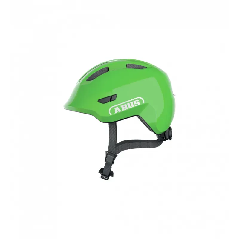 Smiley Shiny Green Kids Helmet M
