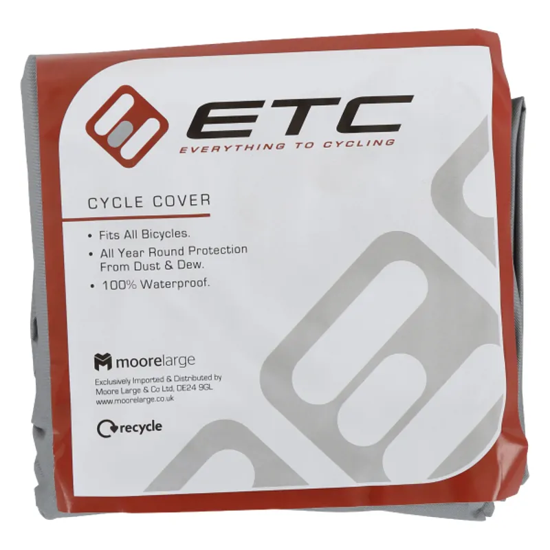 ETC PVC Bicycle Cover in Grey