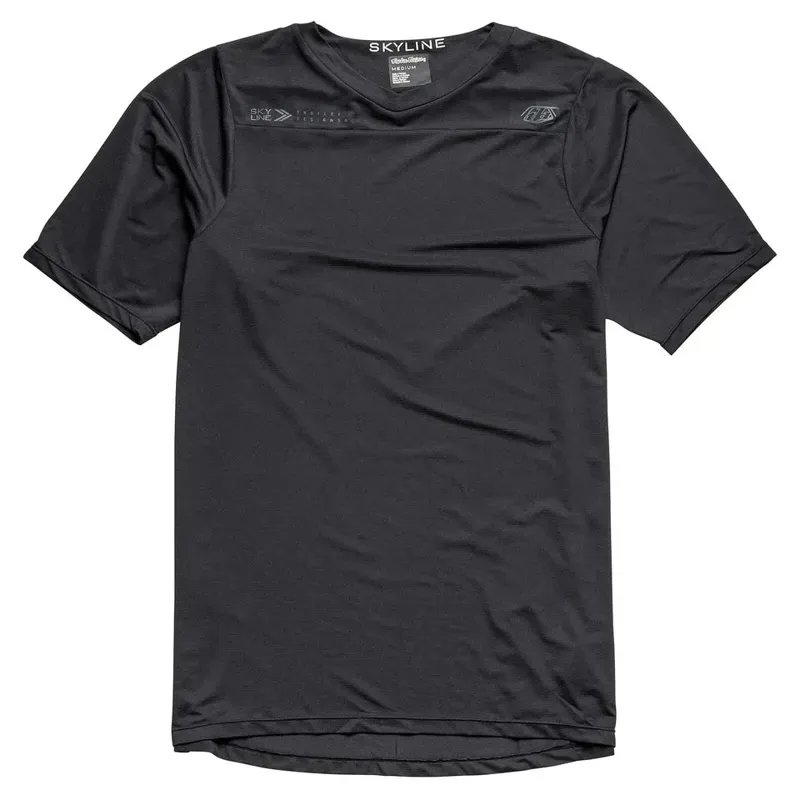 Troy Lee Designs Skyline Short Sleeve Jersey in Mono - Black