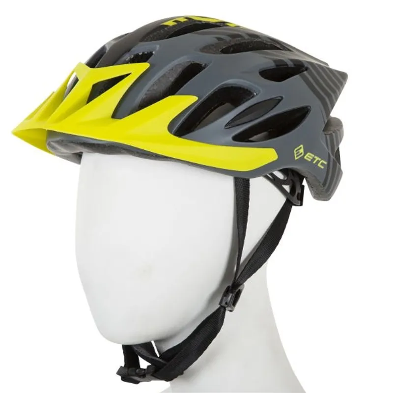 ETC M710 Adult MTB Helmet in Black/Yellow