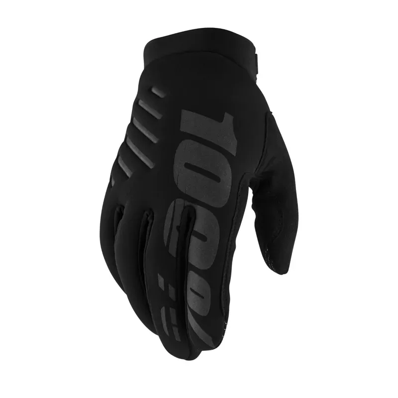 100% Brisker Cold Weather Glove Black/ Grey