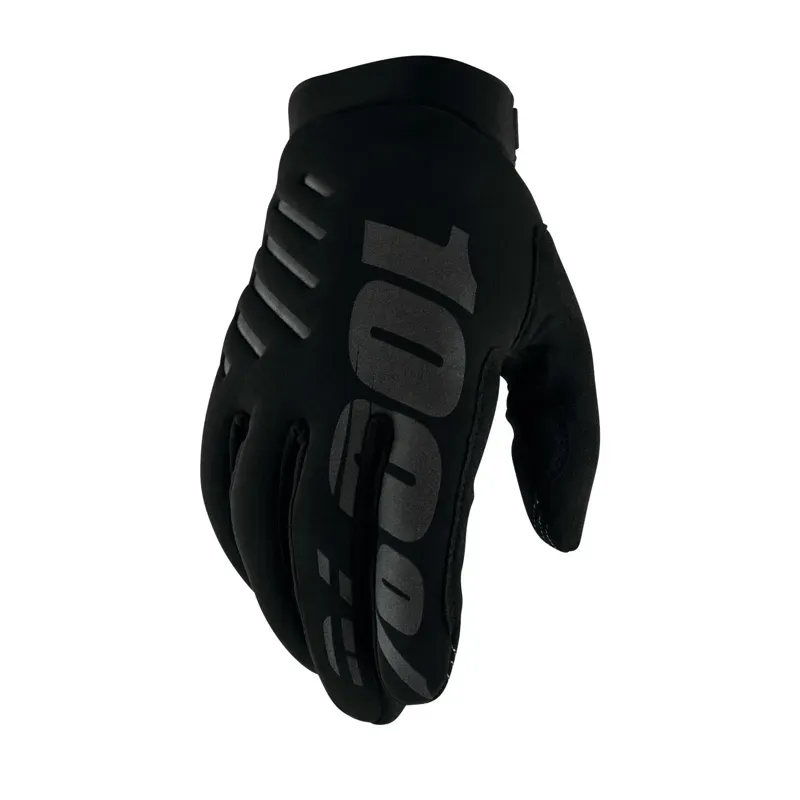 100% Brisker Cold Weather Youth Glove Black/ Grey