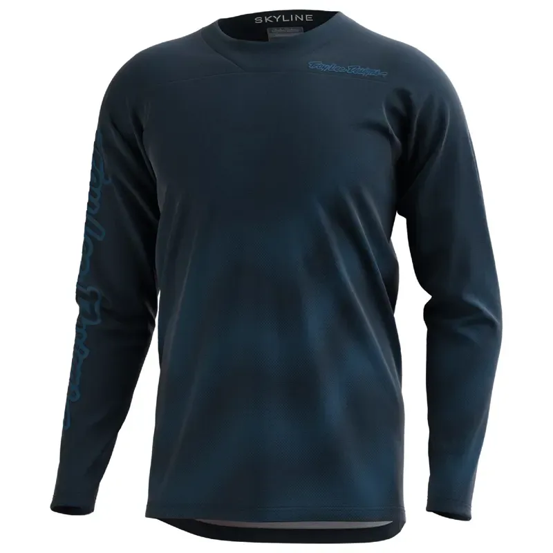 Troy Lee Designs Skyline Chill Long Sleeve Jersey in Waves Blue