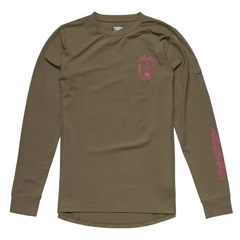 Troy Lee Designs Ruckus Long Sleeve Ride Jersey / Fangs - Olive